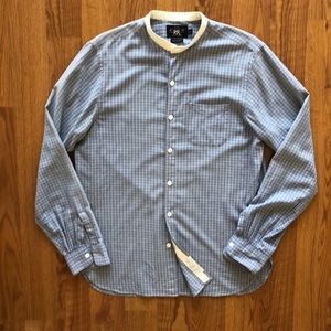 RRL men’s band-collar shirt.